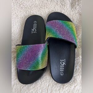 Rouge‎ Sandals /Slippers  Size 7 New Multicolor